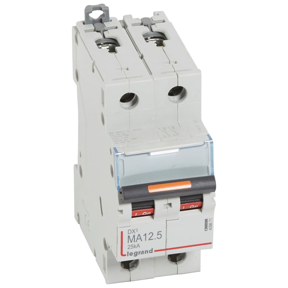 LEGRAND 409871, Disjunctor DX³-2P-230/400V-12.5A-25kA, Declansator Magnetic, 2M