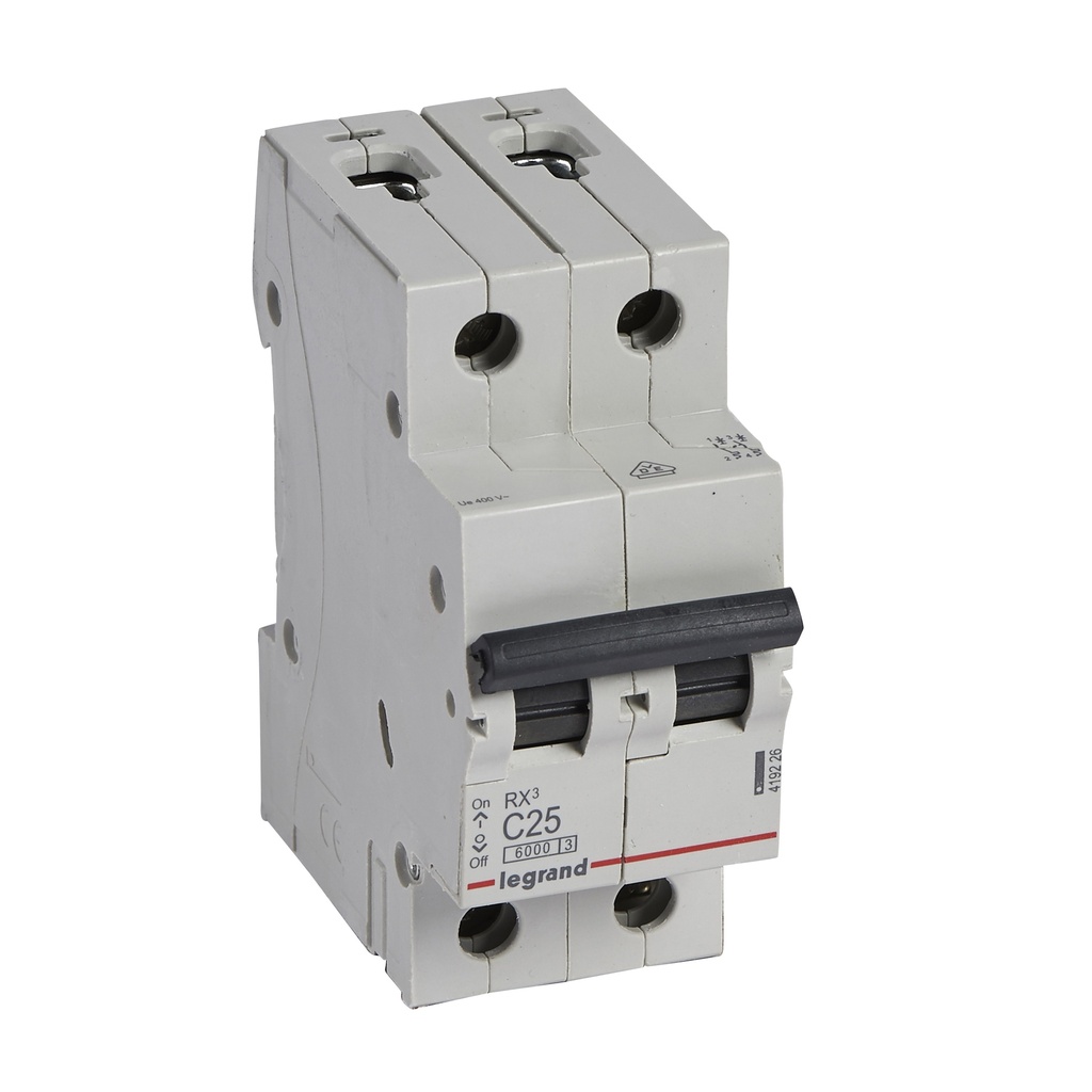 LEGRAND 419226, MCB RX³, 2P, C25, 6 kA