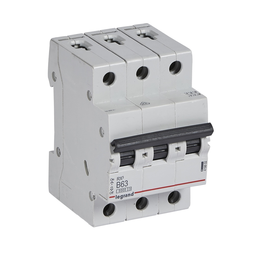 LEGRAND 419802, MCB RX³ 3P B63 6 kA