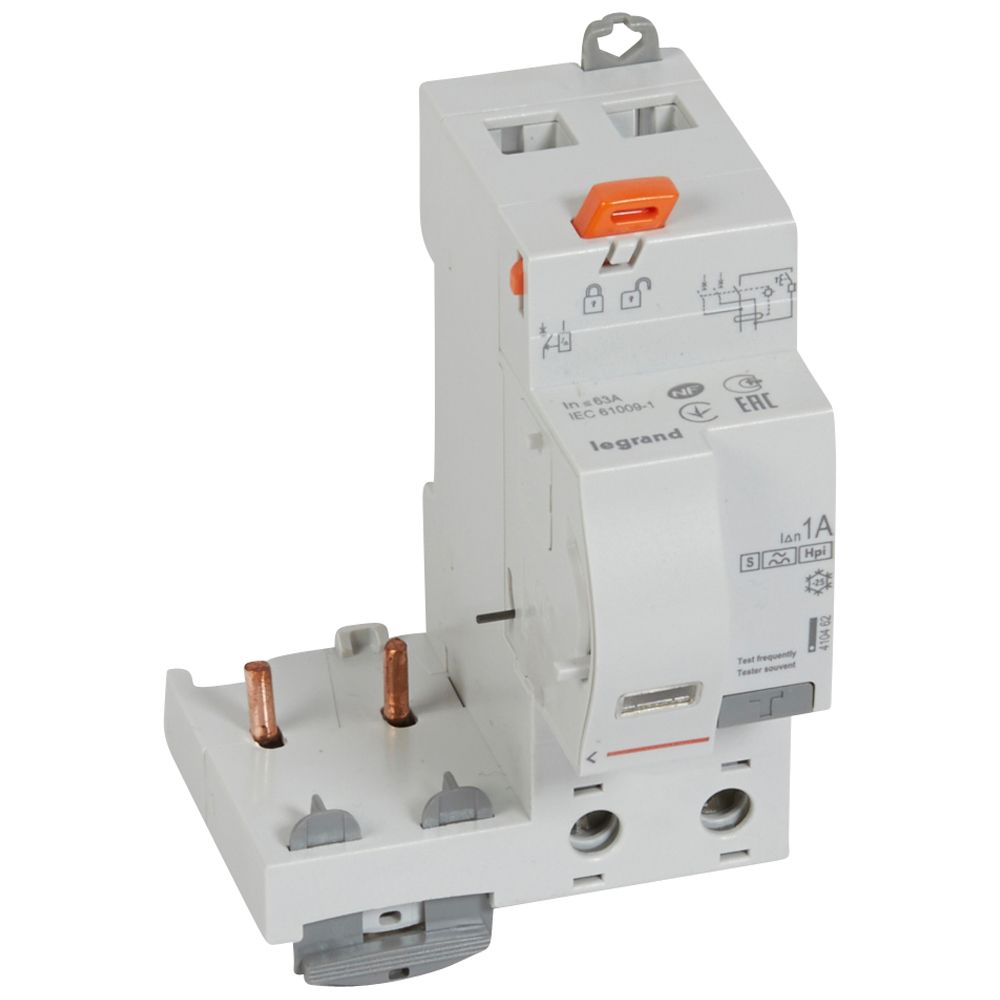 LEGRAND 410462, Bloc diferențial DX³-2P-230/400 V-63 de tip A Hpi-300 mA selectiv 1 mod/pol