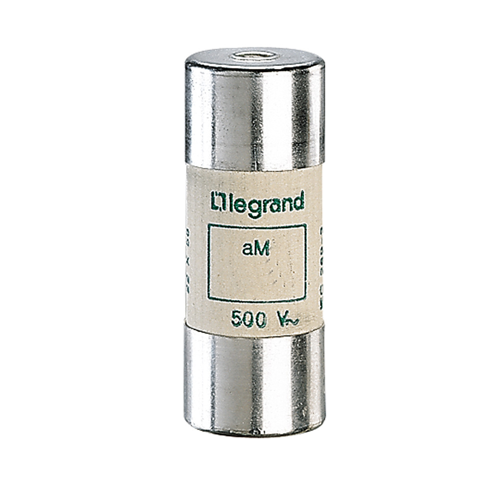 LEGRAND 015197, aM Cylindrical Fuse Cartridge, 22 × 58 mm, 125 A, with Indicator