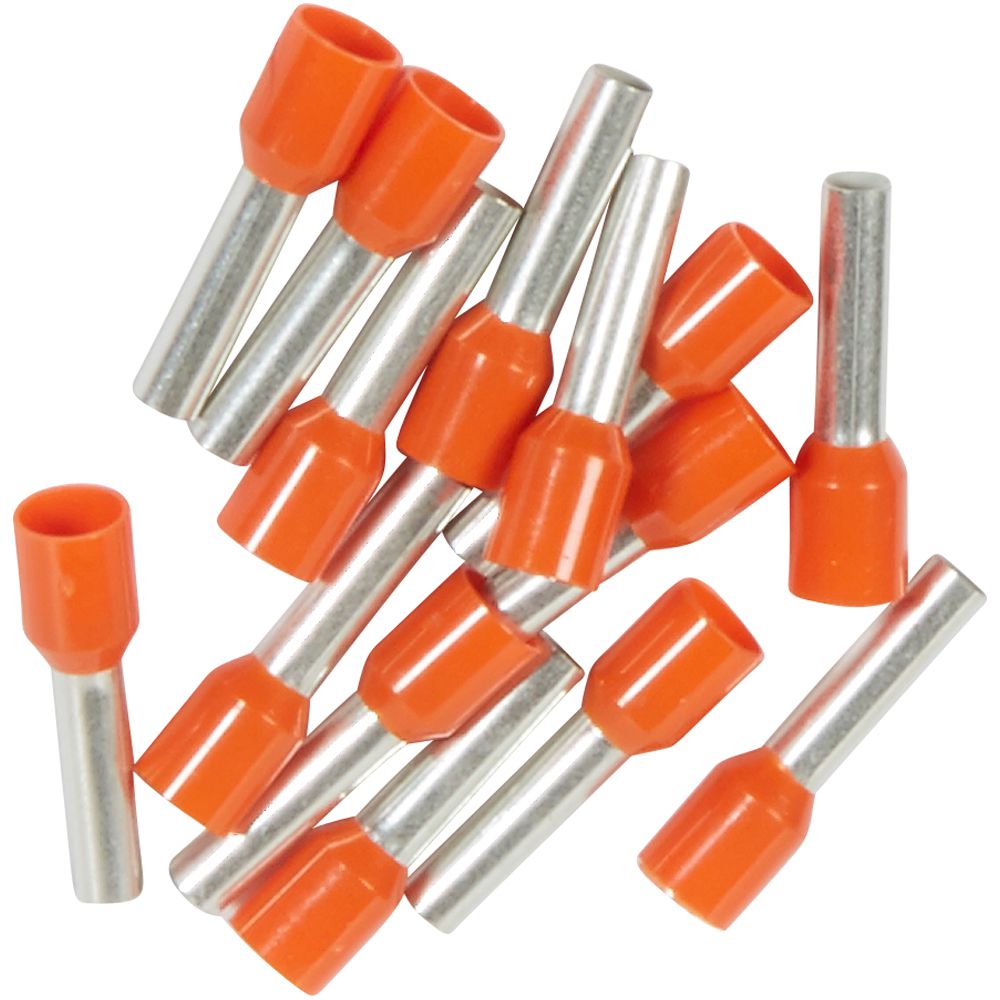 LEGRAND 037767, Camăși Terminale Starfix, Simple Individuale, Secțiune 4 mm², Portocaliu