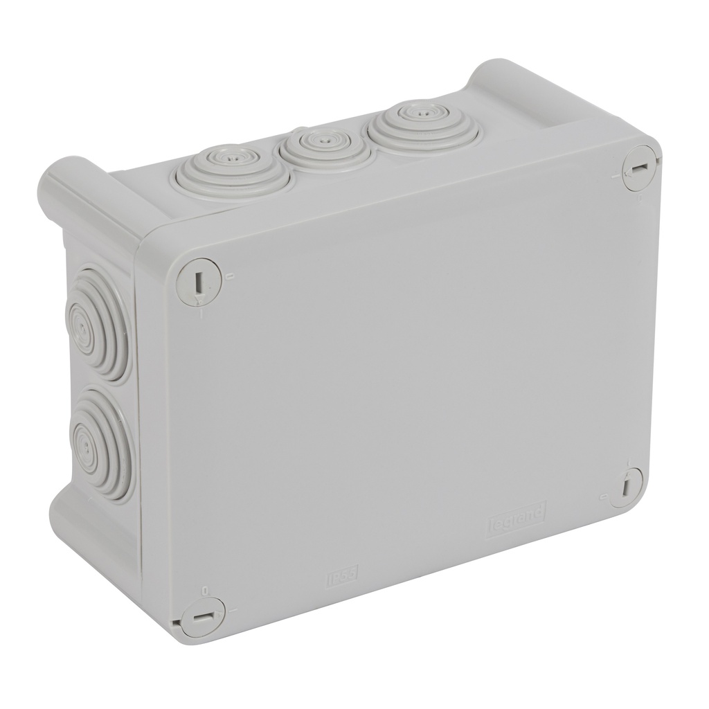 LEGRAND 092166, Plexo Junction Box 155×110×80 mm, 10 Connectors, IP55/IK07