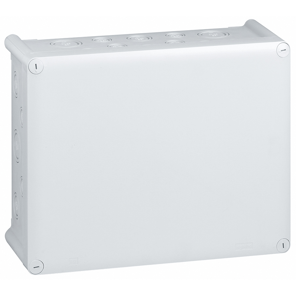 LEGRAND 092084, Plexo Box IP55, IK07, 310×240×124 mm, with Pre-Cut Entries for ISO Glands