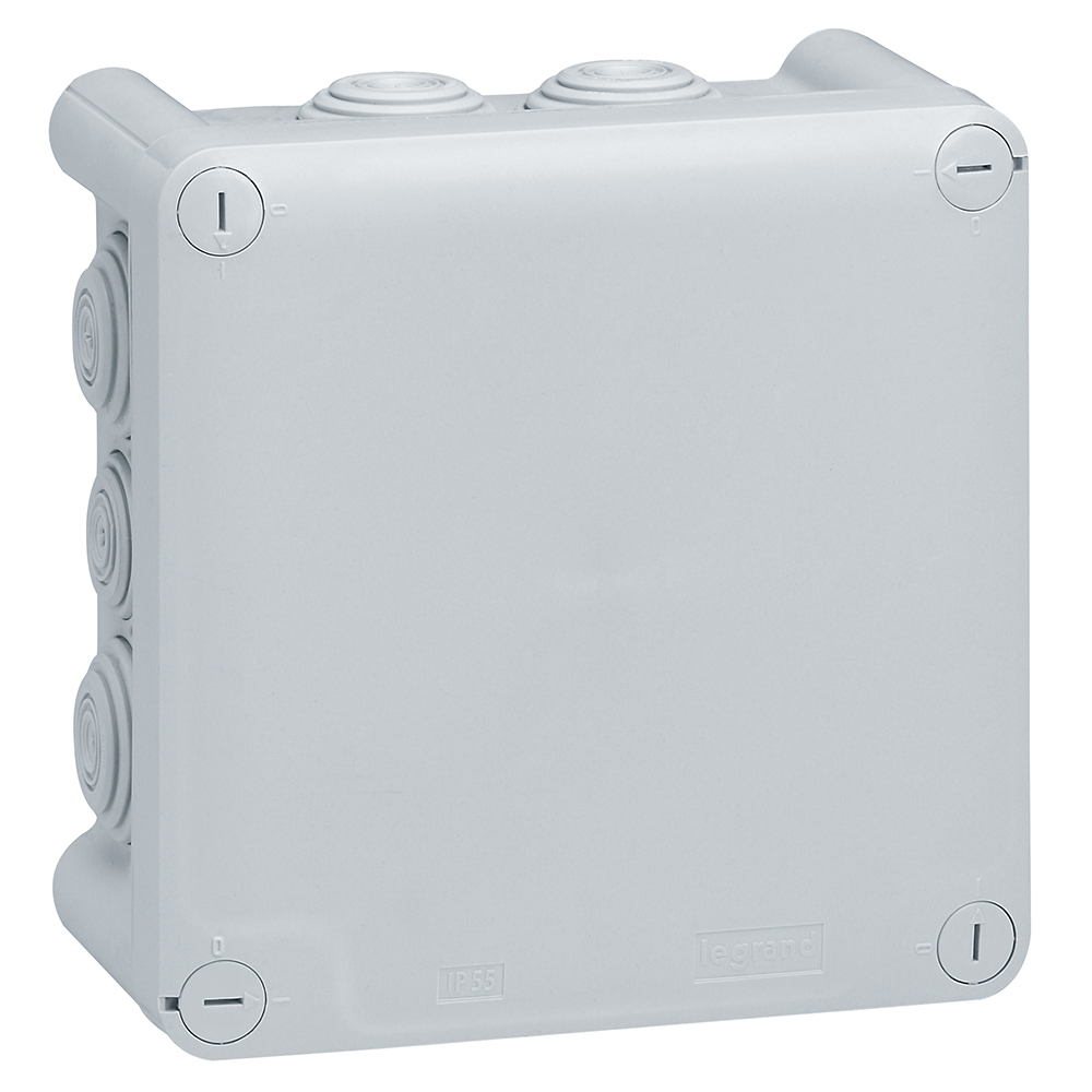 LEGRAND 092032, Doză Plexo IP55, IK07, 130×130×74 mm, Cu 10 intrări