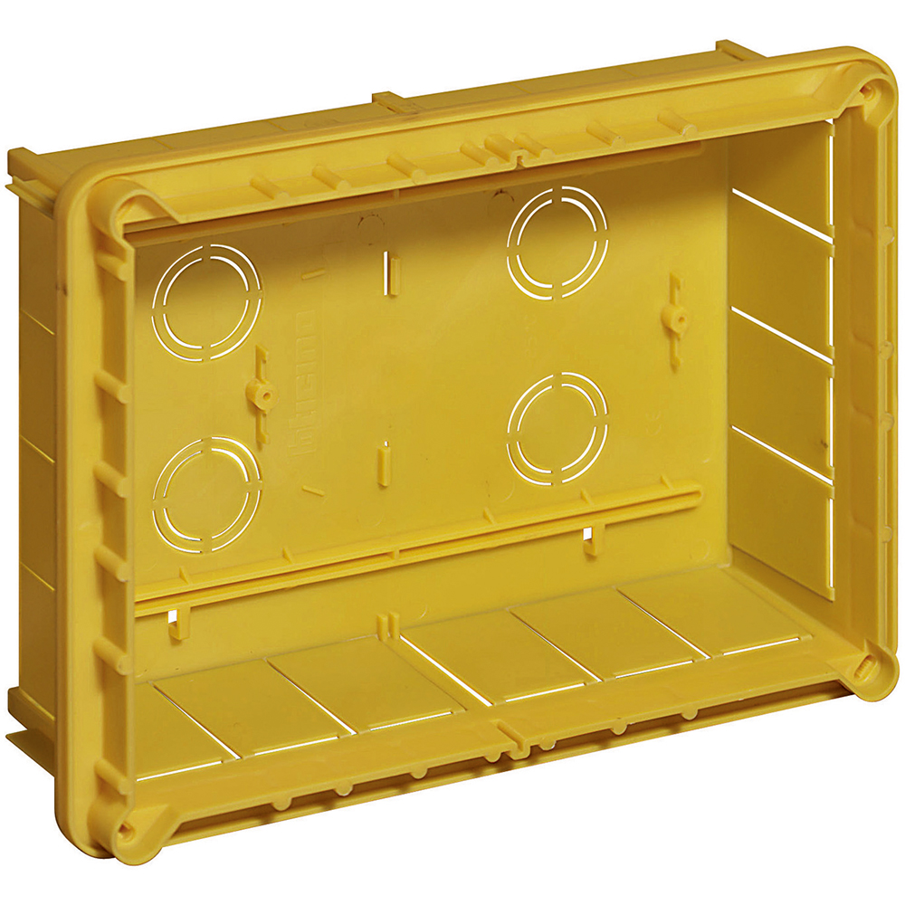 BTICINO 16206, Doză de derivare încastrată, 218×154×69 mm, 2 compartimente, Cu capac și șuruburi