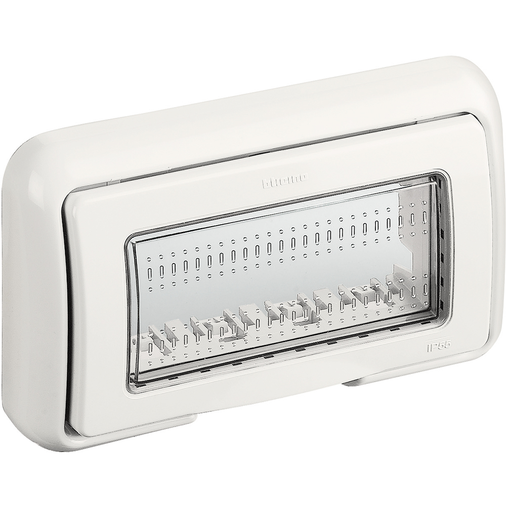 BTICINO 25604B, Idrobox Matix Cover IP55, 4 Modules, White