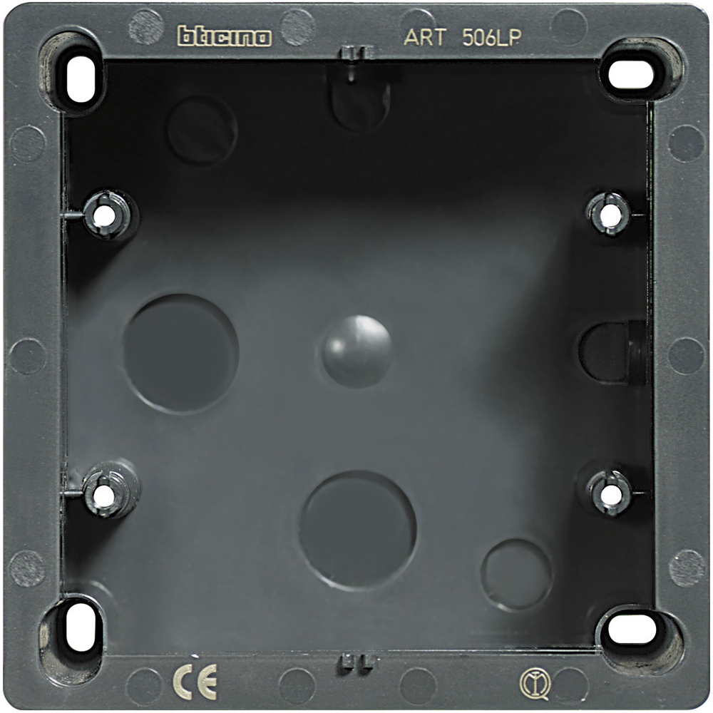 BTICINO 506LP, Living Wall Box, 3+3 Modules, for Internal Siren And Audio Diffusion, Anthracite
