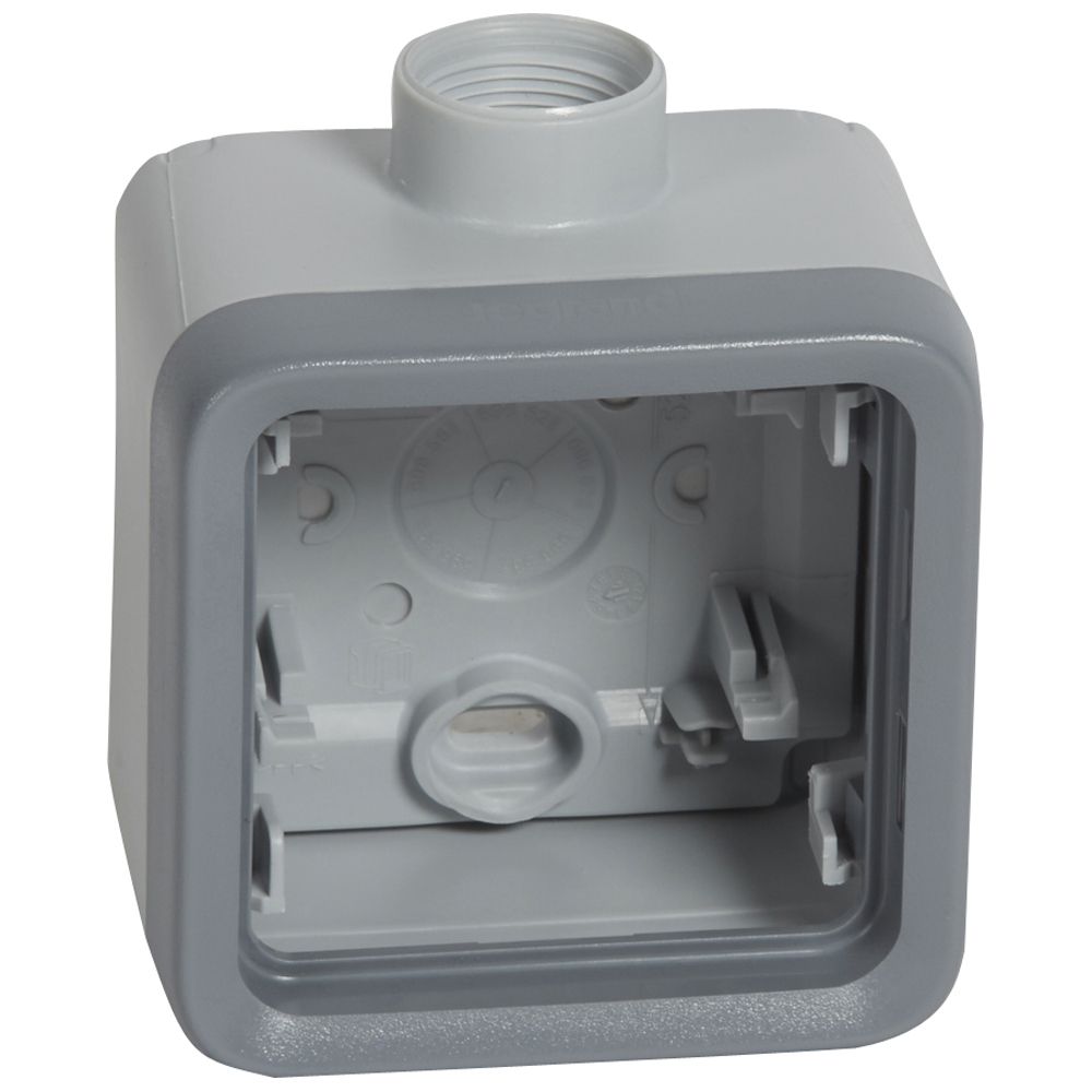LEGRAND 069656, Surface‑Mount Box, Suitable for Cable Glands, Plexo IP55, 1 Device, Grey