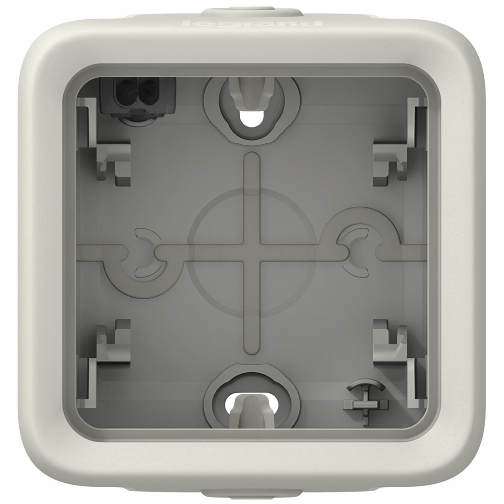 LEGRAND 069689, Doză cu montaj aparent Plexo IP55, 1 intrare, Garnituri elastice, Alb