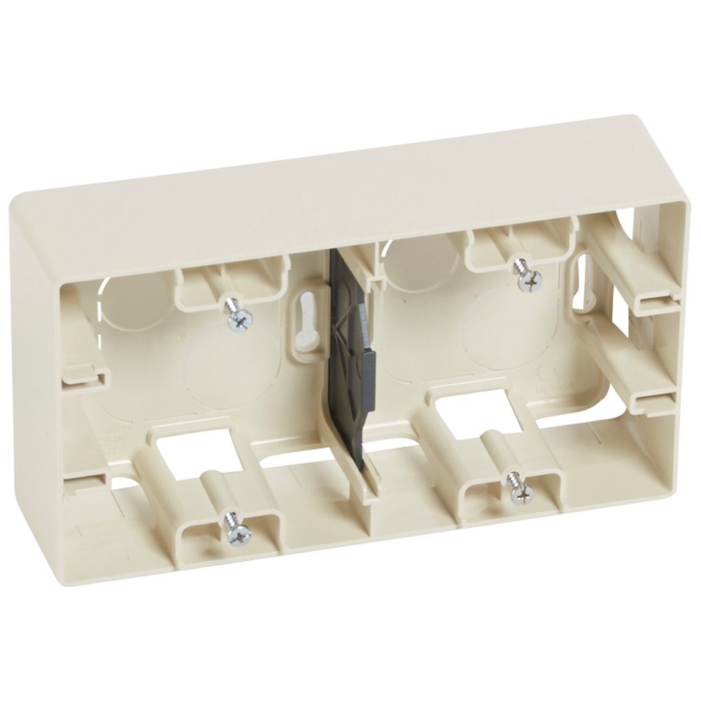 LEGRAND 664899, Niloé Surface Box, 2 Gangs, Ivory