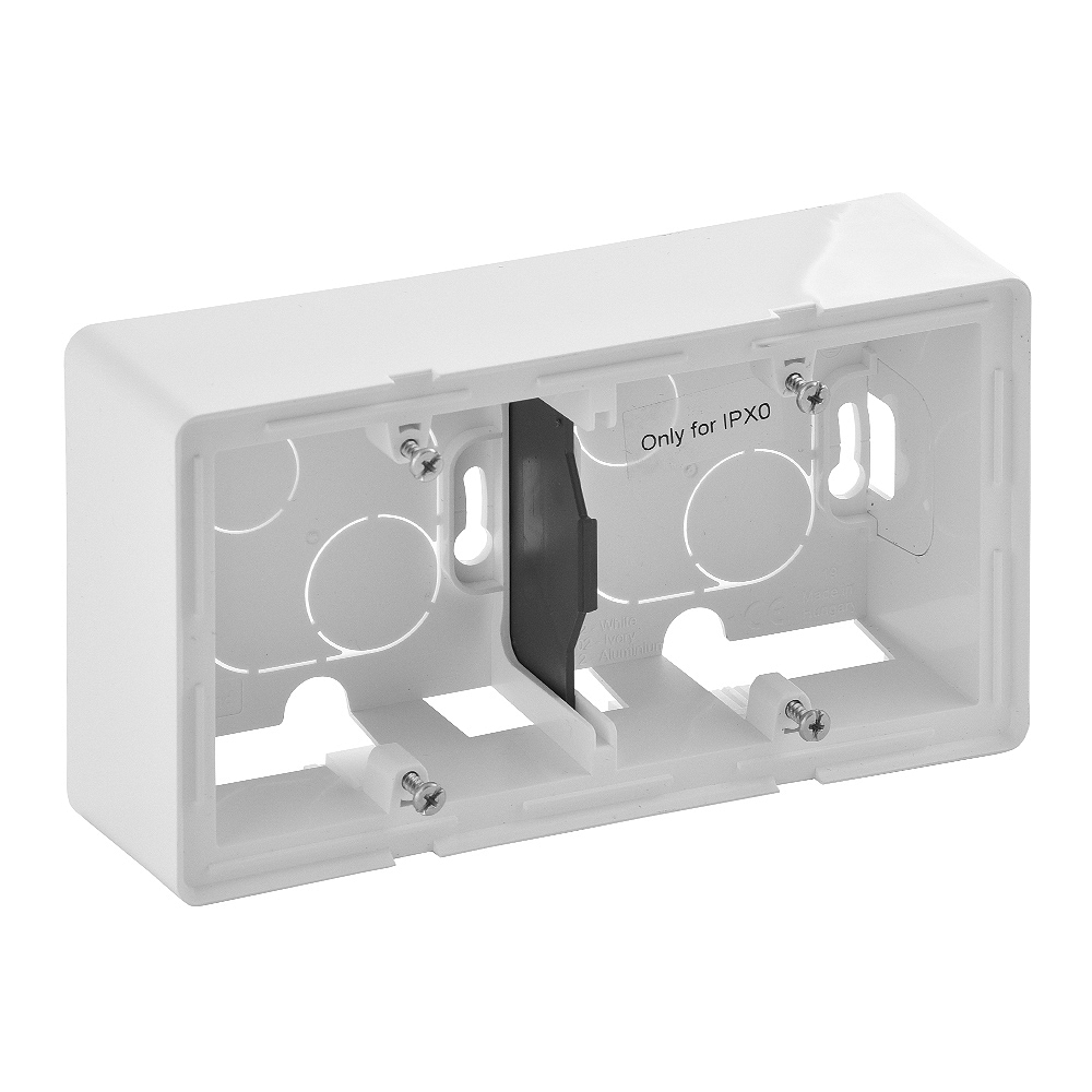 LEGRAND 754192, Valena Life Surface Box, 2 Gangs, 160×89×44.8 mm, White