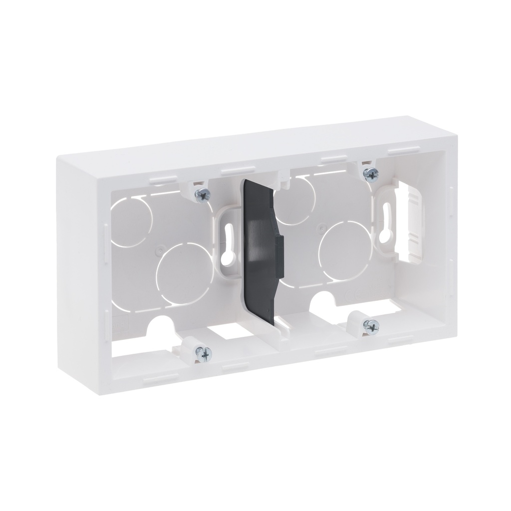 LEGRAND 721195, Doză montaj aparent, 2 posturi, Alb