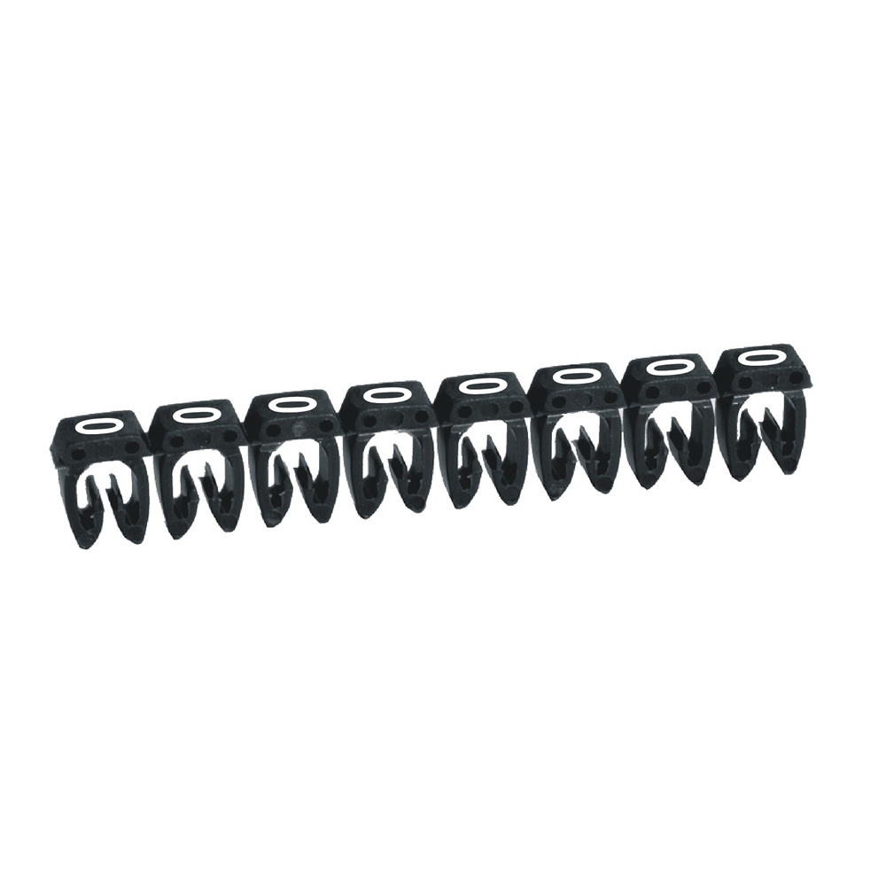 LEGRAND 038210, Cab 3 Marker, for Cross-Section 0.5-1.5 mm², Number 0, Black