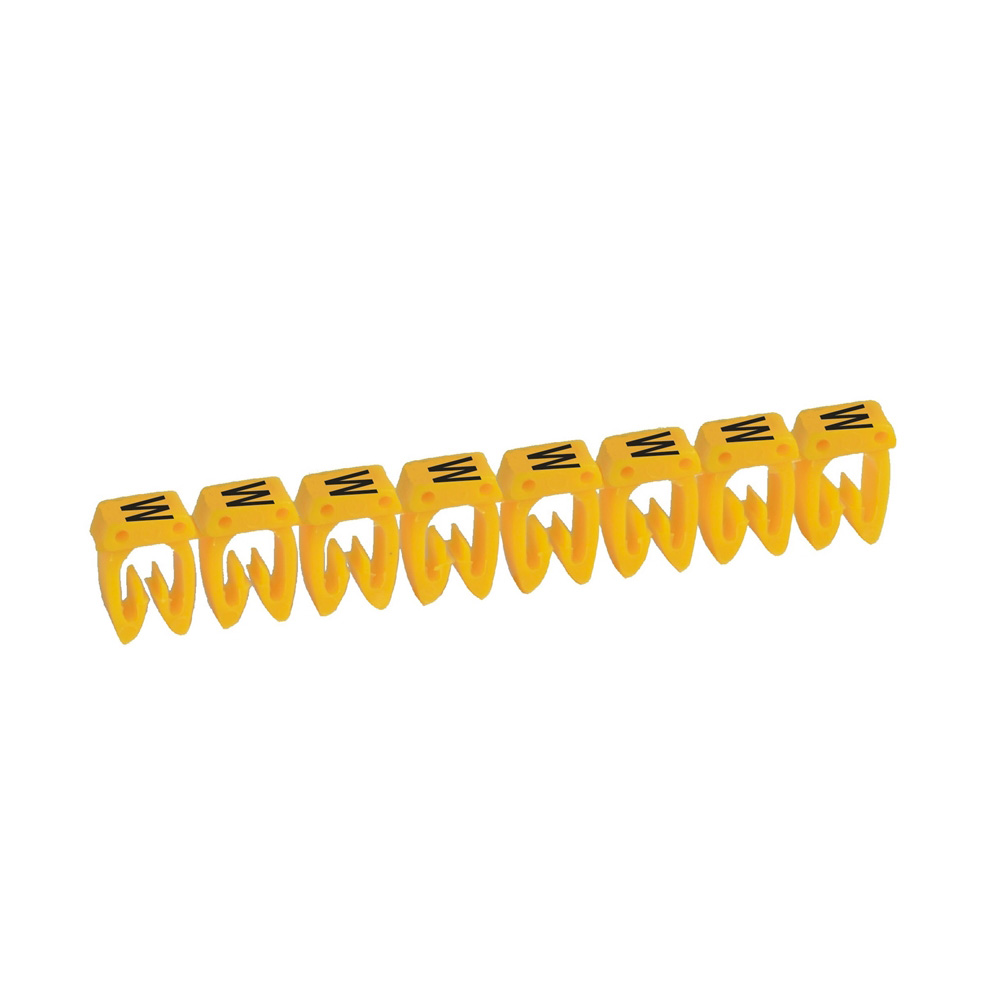 LEGRAND 038322, Cab 3 Marker, for Cross-Section 0.5-1.5 mm², Letter “W”