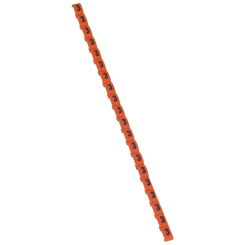 LEGRAND 038403, Duplix Marker, 3, Orange