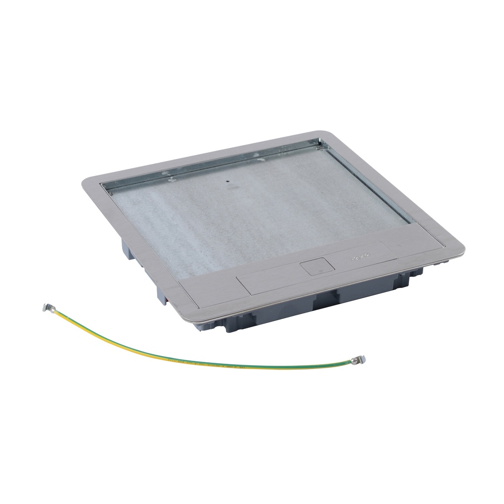 Legrand 088005, Cadru și capac din inox pentru doză de pardoseală standard, 16/24 module