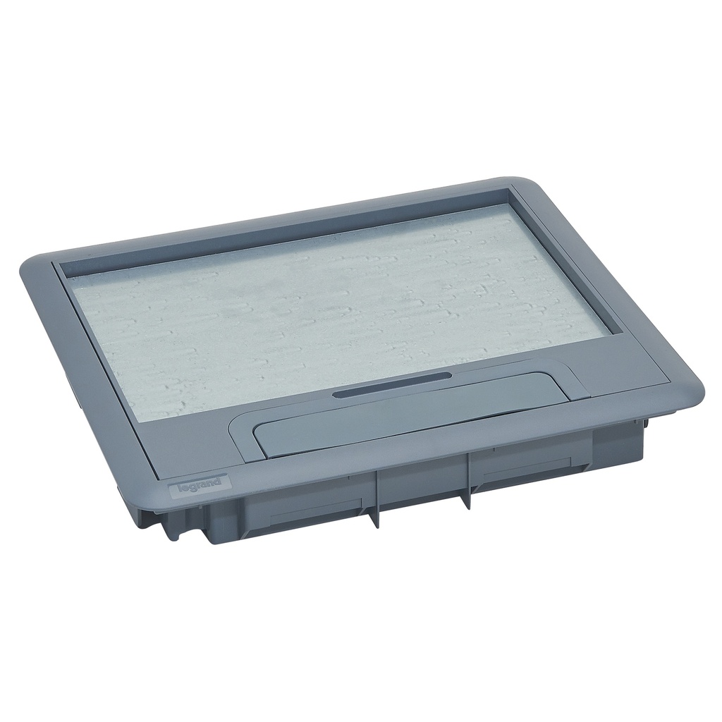 Legrand 088001, Cadru și capac din plastic pentru doză de pardoseală standard, 12/18 module