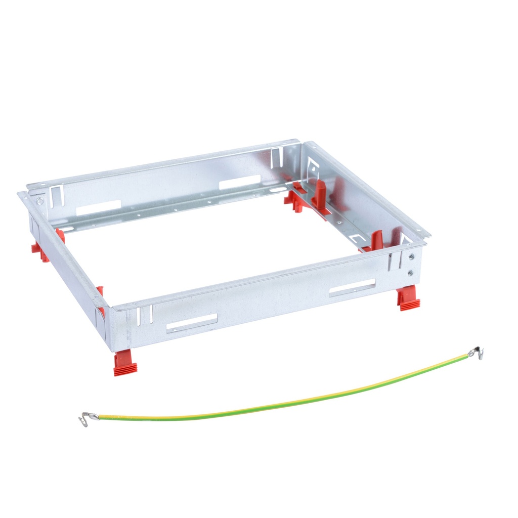 Legrand 088040, Cadru de vizitare metalic pentru doză de pardoseală standard, 12/18 module
