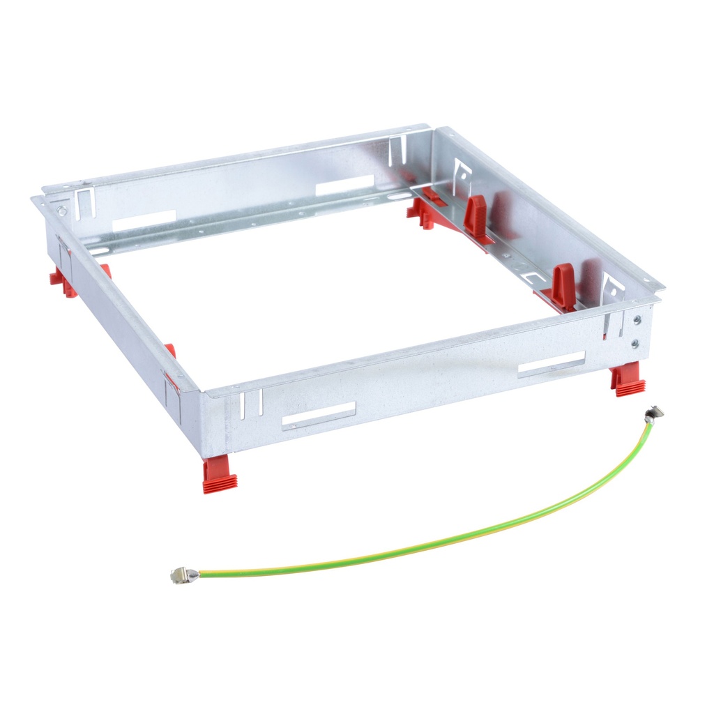 Legrand 088041, Cadru de vizitare metalic pentru doză de pardoseală standard, 16/24 module