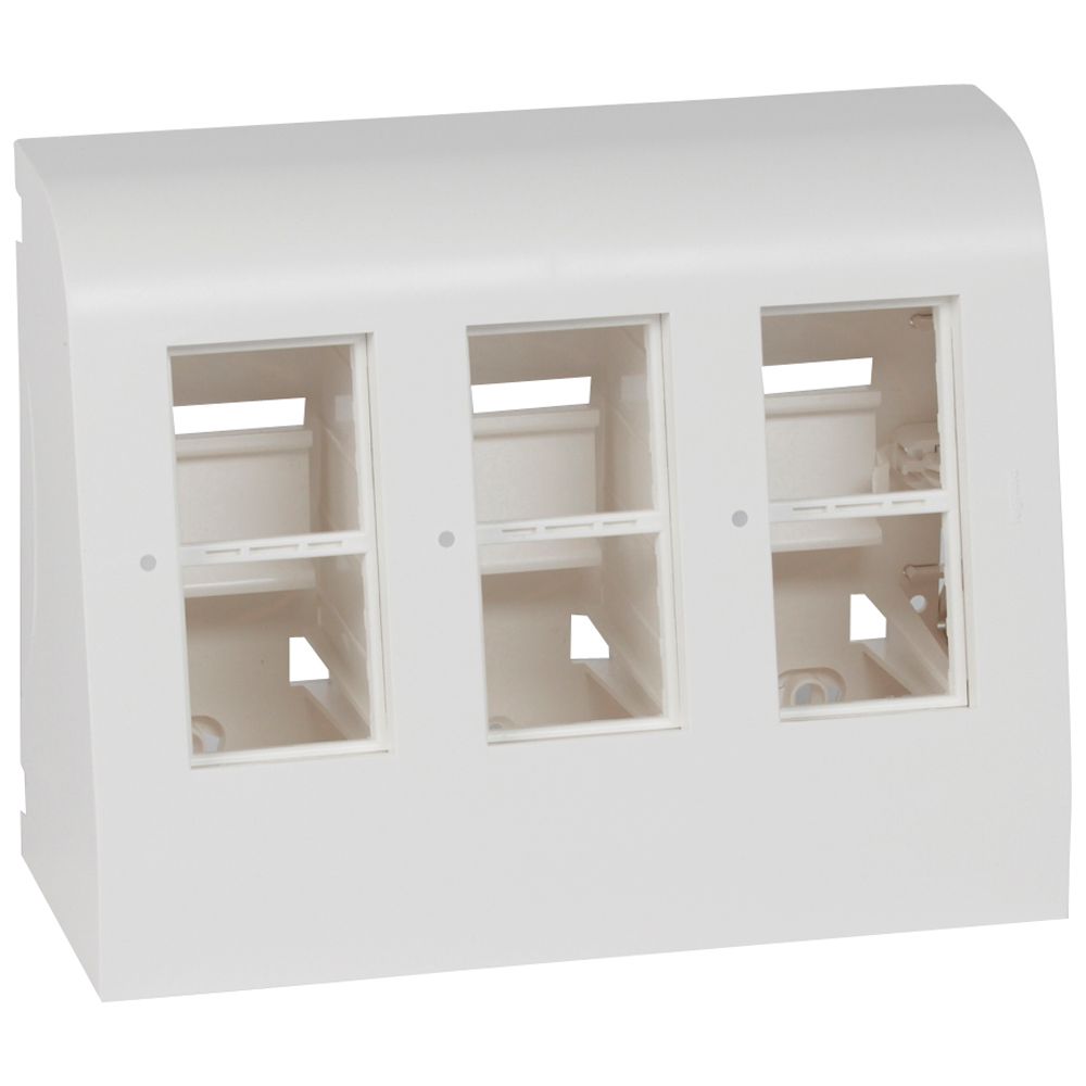 LEGRAND 031749, Surface-Mounted Equipped Floor Box, Configuration 3x4 Modules