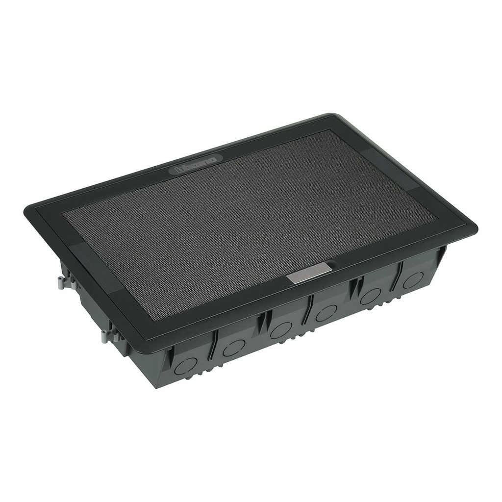 Bticino 150706, Floor Box-Hinged Stainless Steel Lid, 24/30 Modules