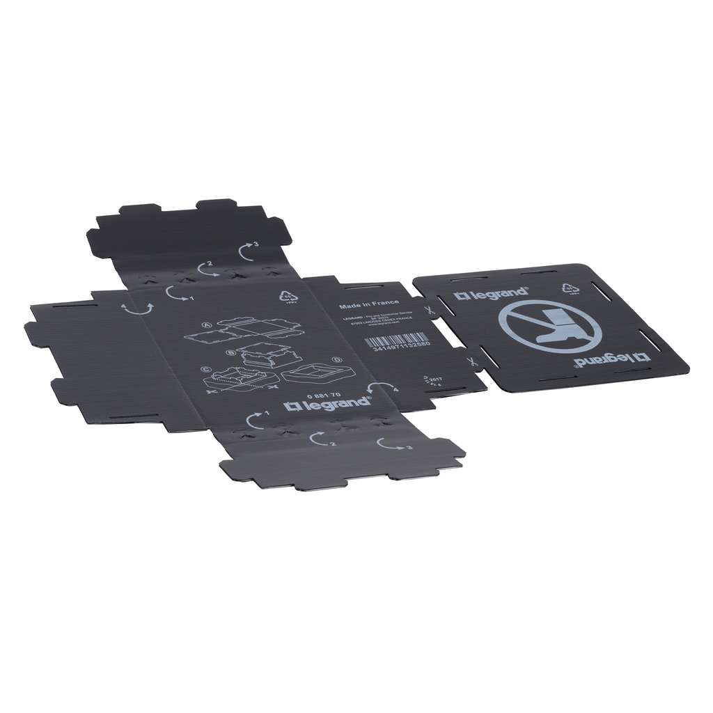 Legrand 088170, Suport pentru doză de pardoseală eco, 12 module