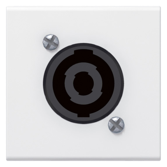 LEGRAND 078760, Priză audio Speakon 4 poli, 2 module, Alb