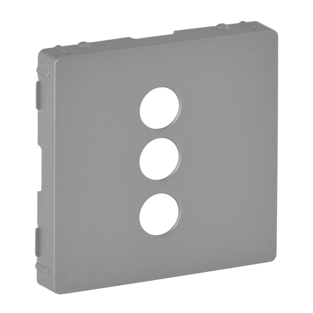 LEGRAND 754722, Cover Plate Valena Life For Triple RCA Socket, Aluminium