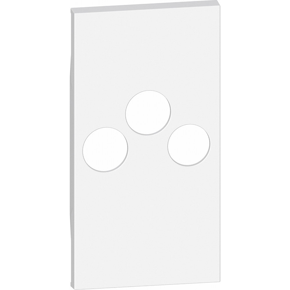 BTICINO KW26M2, TV Socket Cover Living Now, 2 Modules, White