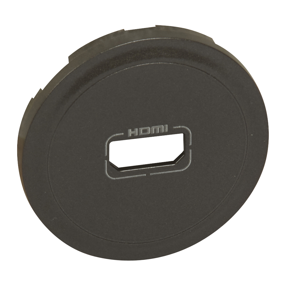 LEGRAND 067816, Audio-Video HDMI Cover, Graphite
