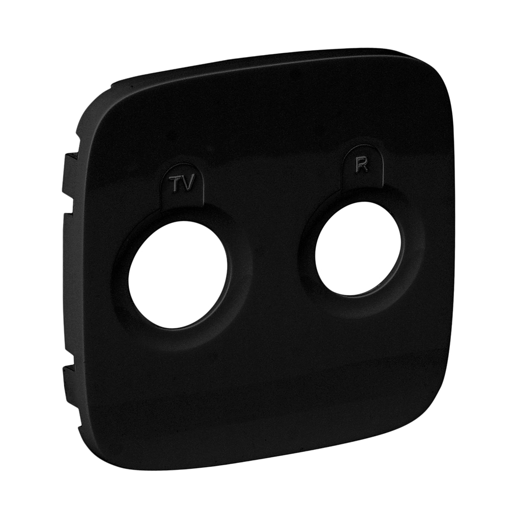 LEGRAND 754788, TV-Radio Socket Cover Valena Allure, Black