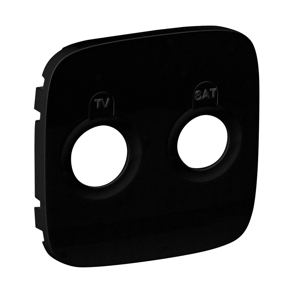LEGRAND 754828, TV-SAT Socket Cover Valena Allure, Black