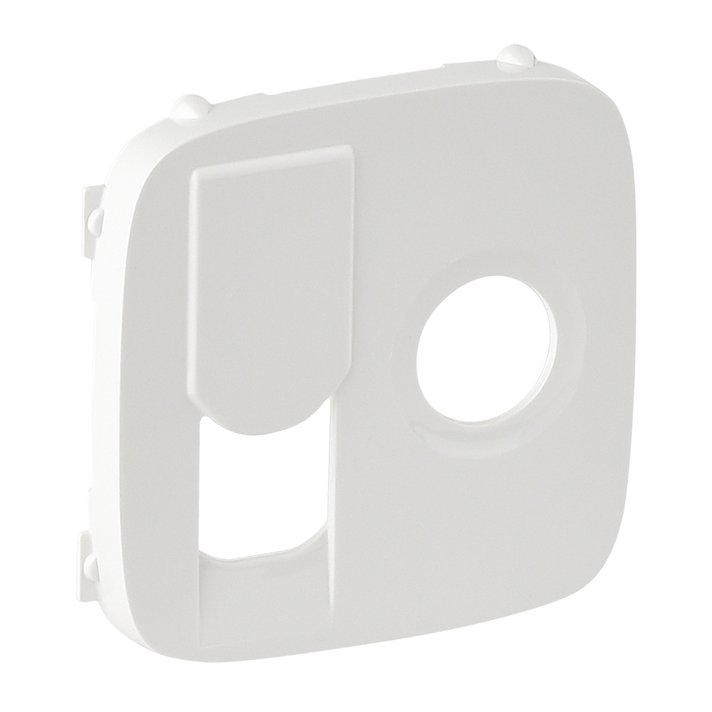 LEGRAND 754835, TV Socket 0-2400 MHz + RJ45 Cat.6 UTP Cover Valena Allure, White