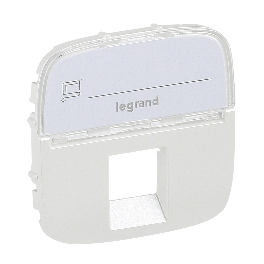 LEGRAND 755479, Capac priza RJ45/RJ11/RJ12 cu eticheta Valena Allure, Perlat