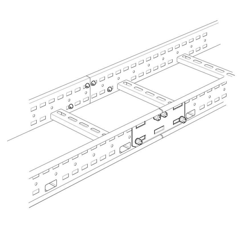 LEGRAND ZCGZ, Swifts Cable Ladder Medium Duty Length to Length Coupler Set HDG