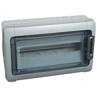 LEGRAND 601835, Cabinets PLEXO³, IP65, IK09, 1 Row, 18 Modules