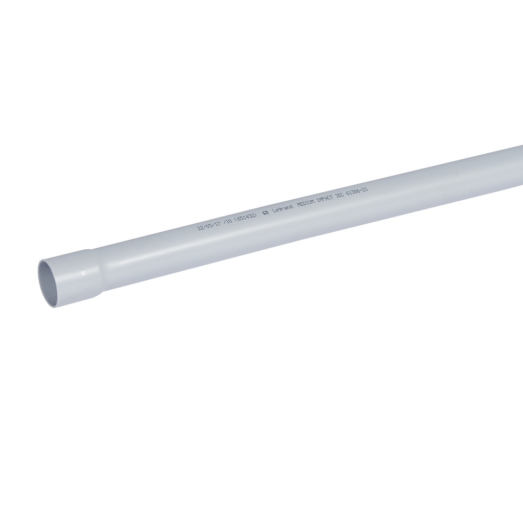 LEGRAND 651432, Rigid Conduit with Coupling, Shock Resistance 2 Joules, External Ø32 mm