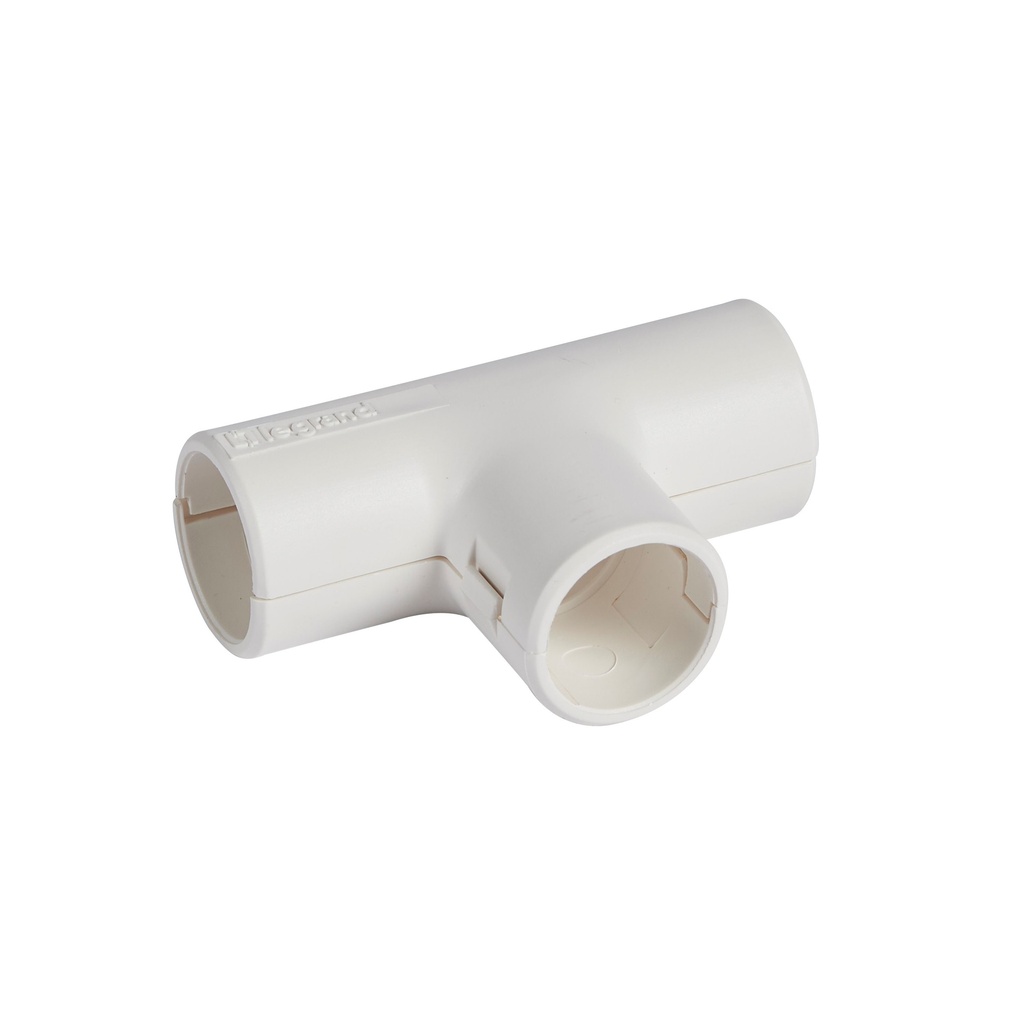 LEGRAND 06132, Tee Connector 3321, Ø20 mm, White, Pack of 20