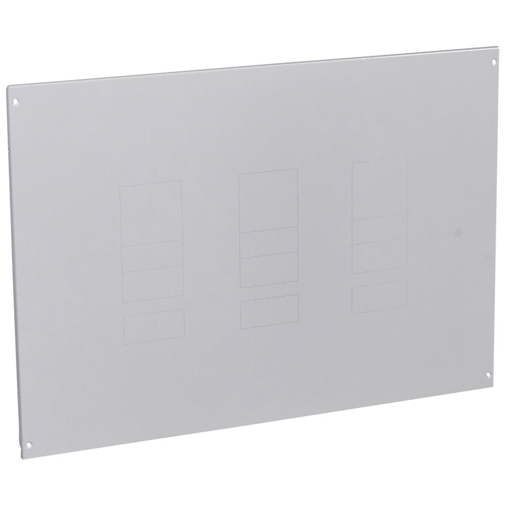 LEGRAND 020972, Placă frontală metalică XL³ 800/4000, pentru 1–3 DPX 250/630 cu ELCB, verticală, cu șuruburi, 36 de module