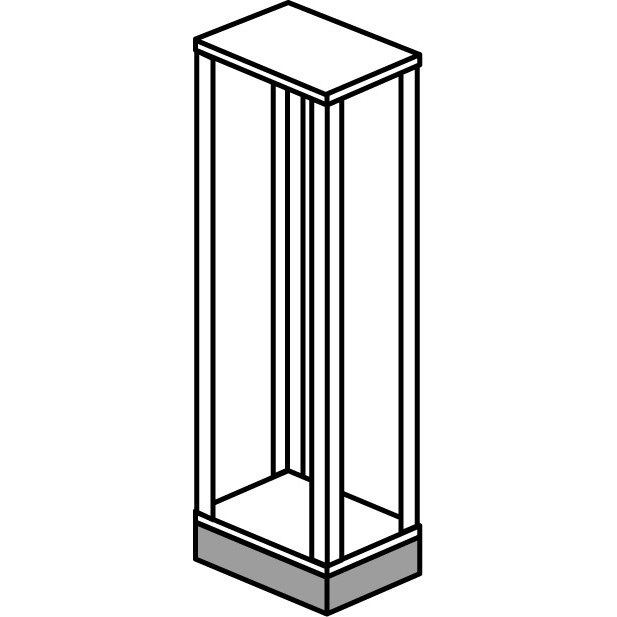 LEGRAND 020410, Soclu, pentru dulapuri și carcase XL³ 800 IP43, lățime 660 mm