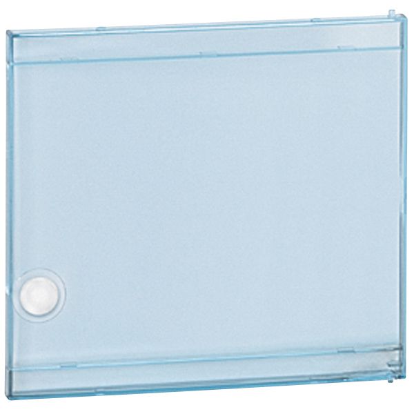 LEGRAND 601215, Door, for Nedbox, Transparent Blue Tinted, 8 Modules