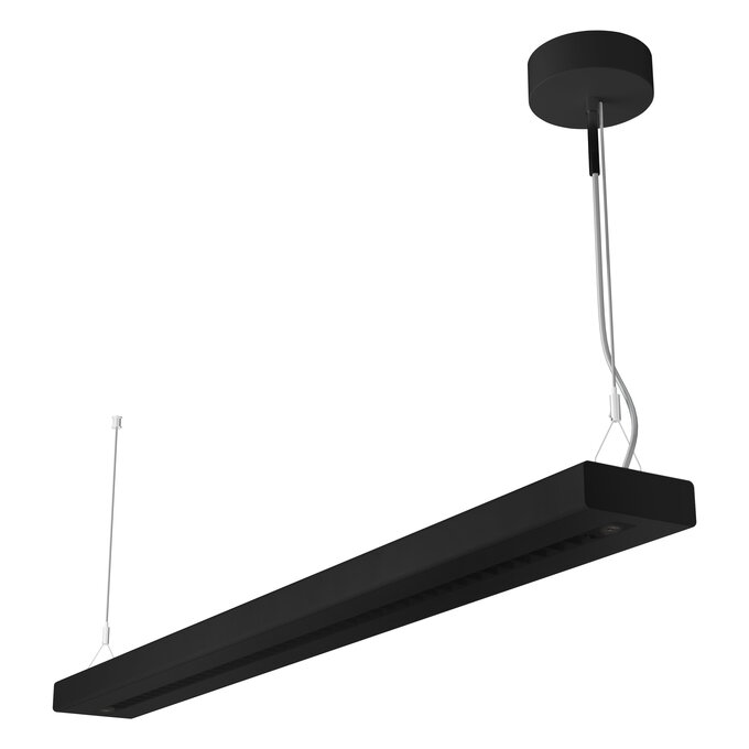 LEDVANCE 4099854371868, Linear LED Luminaire Direct / Indirect 1500mm 69W 4000K DALI Dimmable with Sensor, Black