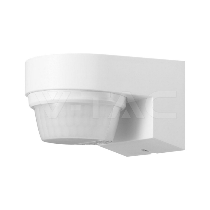 V-TAC 24111, Senzor PIR de Mișcare 180°/360°, Montaj pe Perete, Alb, IP44