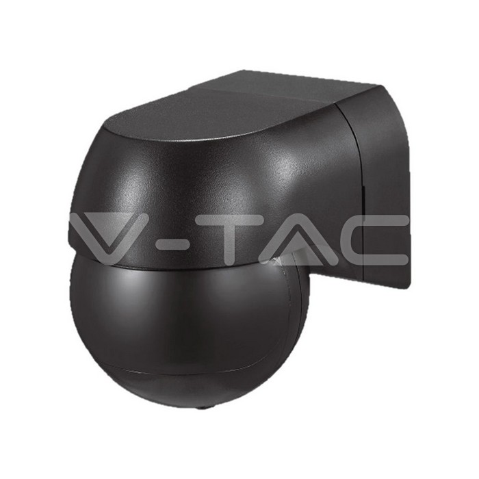 V-TAC 23678, Senzor PIR de Mișcare cu Mâna, Montaj pe Perete, Negru