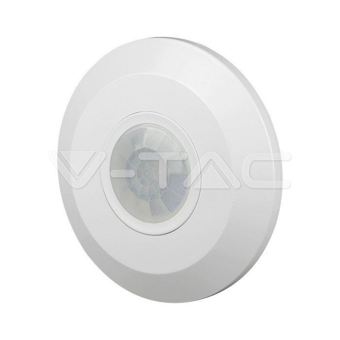 V-TAC 23427, Senzor PIR de Mișcare 360° Detecție, Alb