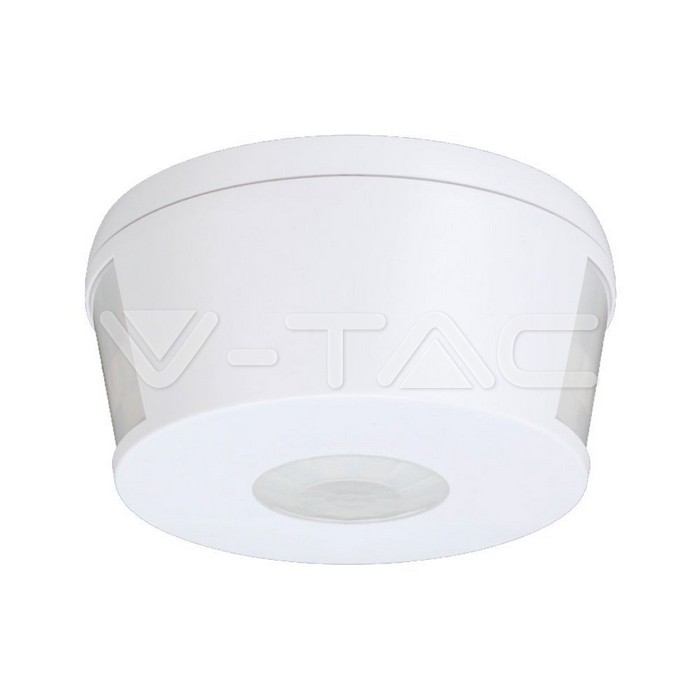 V-TAC 23162, Senzor de Mișcare cu Infraroșu 360° 1000W, Alb
