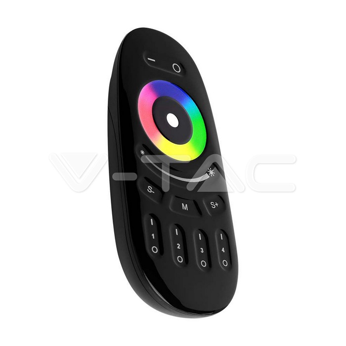 V-TAC 2924, Telecomandă touch pentru RGB+W, negru