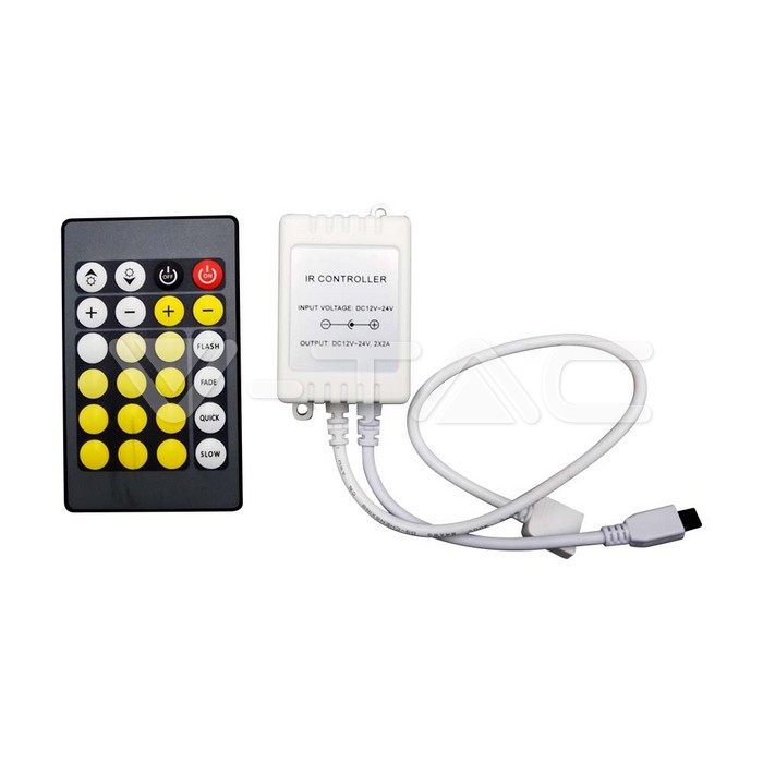 V-TAC 2901, Modul de control infrarosu cu telecomanda, 3-in-1, 24 butoane
