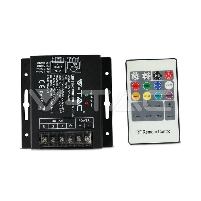 V-TAC 3339, RF RGB Remote Controller, 20 Buttons